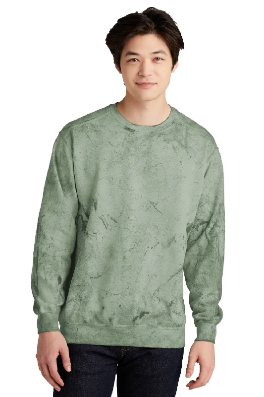 Comfort Colors Mens Color Blast Crewneck Sweatshirt - Fern Green