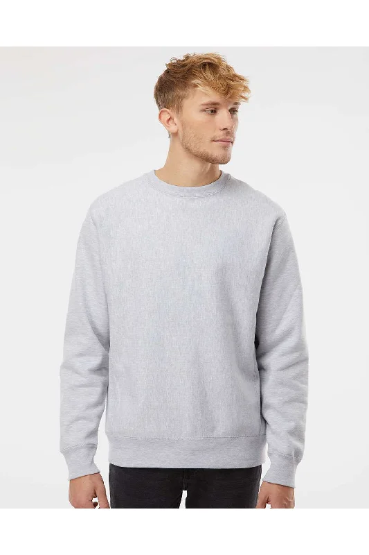 Independent Trading Co. Mens Legend Crewneck Sweatshirt - Heather Grey