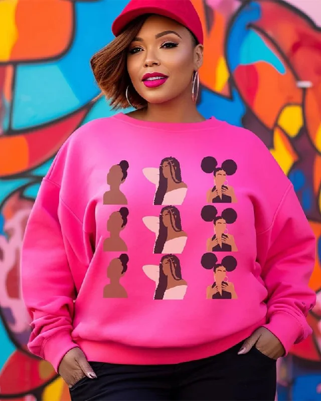 Melanin Long Sleeve Crewneck Sweatshirt