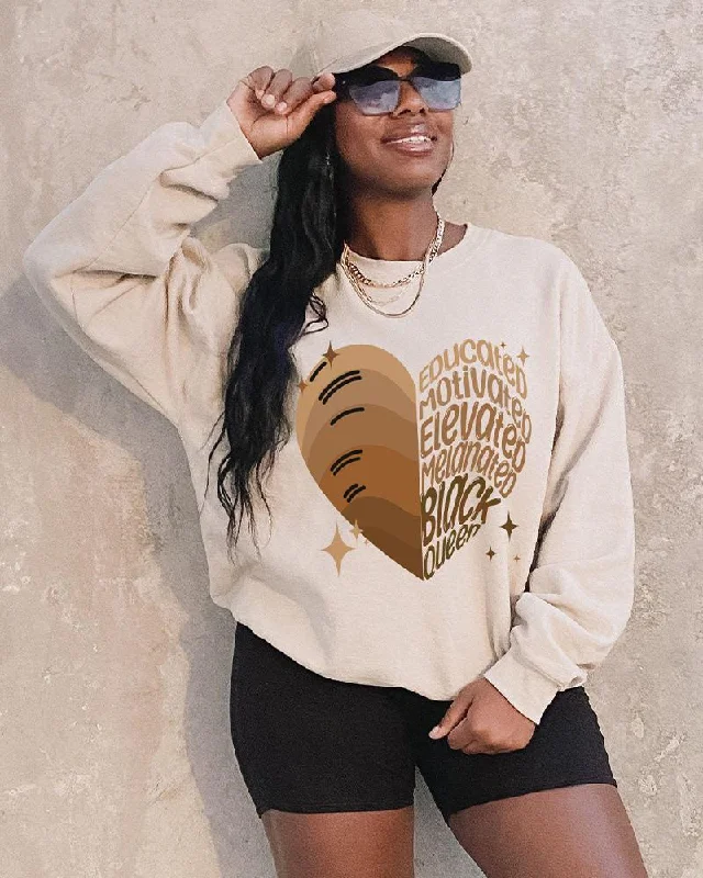 Melanin Long Sleeve Crewneck Sweatshirt