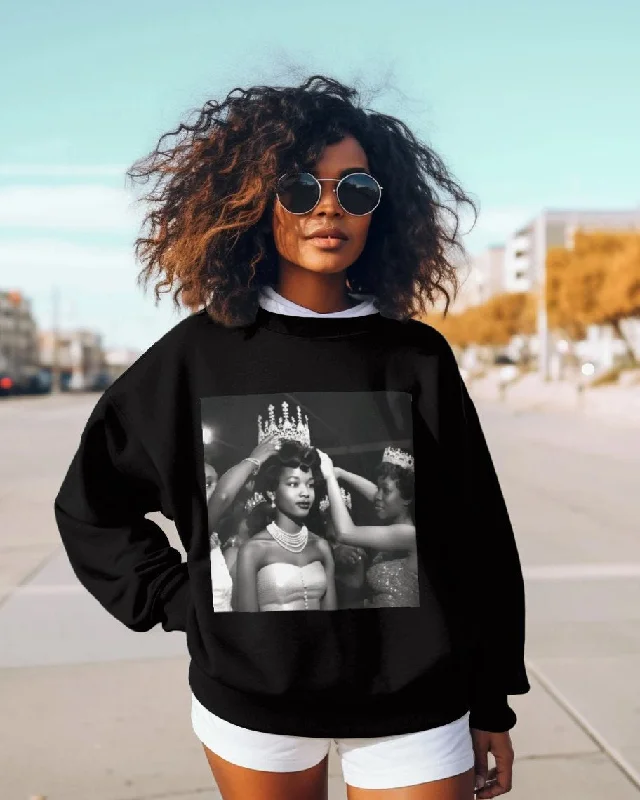 Black Beauty Queen Crewneck Long Sleeve Sweatshirt