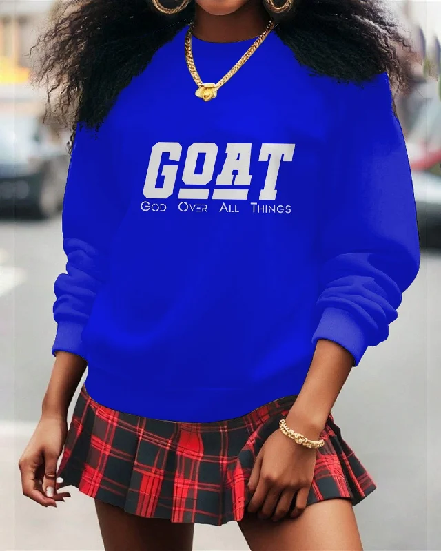 GOAT God Over All Things Crewneck Sweatshirt