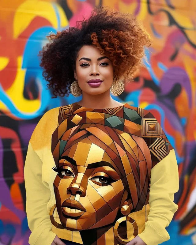 TAfrican Queen Art Long-sleeved Sweatshirt