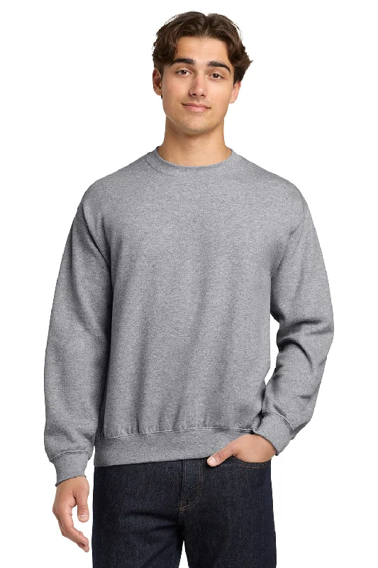 Gildan Mens Pill Resistant Fleece Crewneck Sweatshirt - Sport Grey