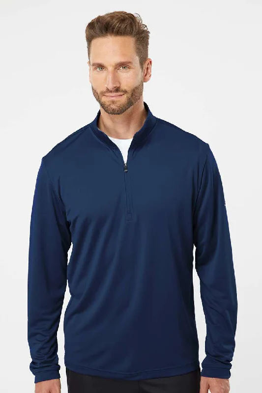 Adidas Mens UPF 50+ 1/4 Zip Sweatshirt - Collegiate Navy Blue