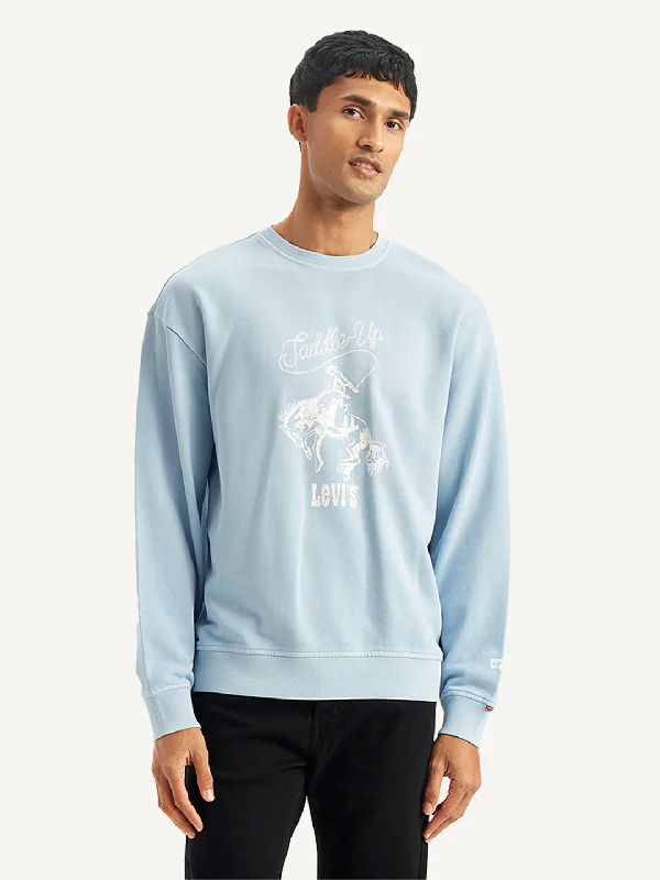 Men's Graphic Print Relaxed Fit Sweatshirt