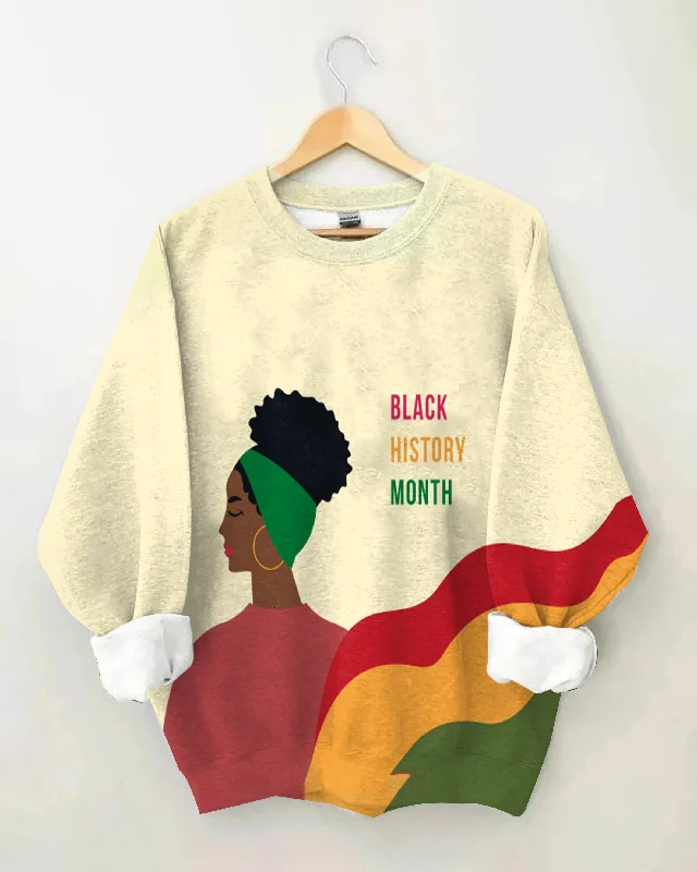 Pride Black History Mouth Unisex Long Sleeve Sweatshirt