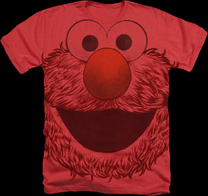 Big Print Elmo Sesame Street T-Shirt