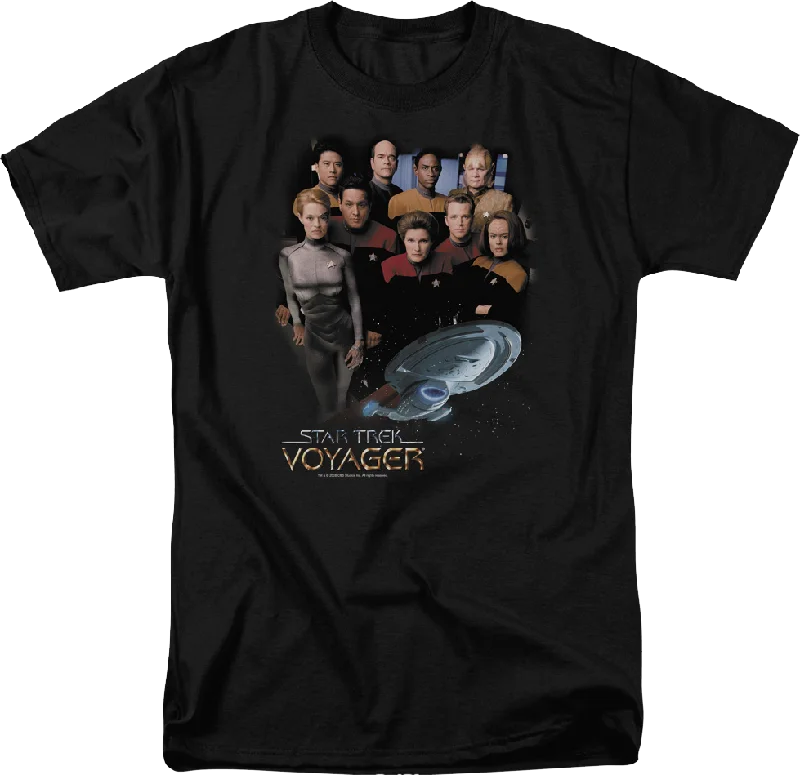 Cast Photo Star Trek Voyager T-Shirt