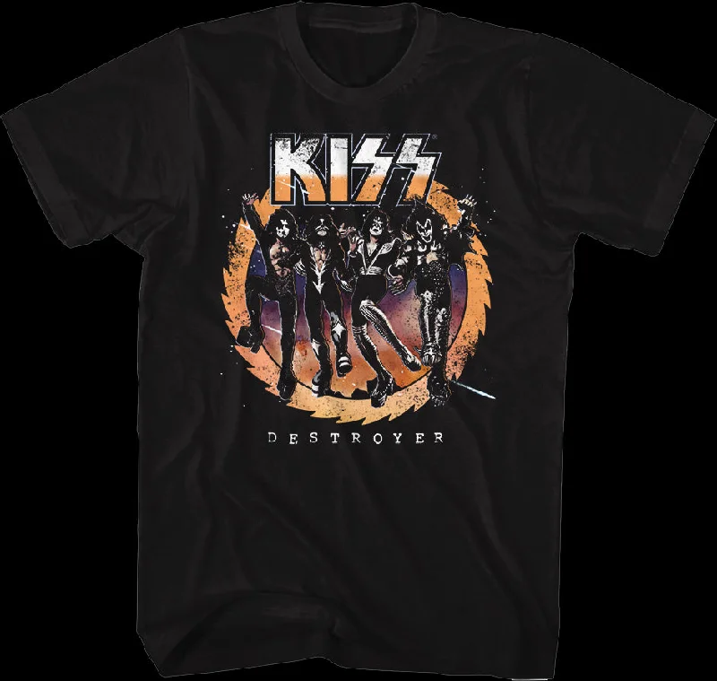 Retro Destroyer Front & Back KISS T-Shirt