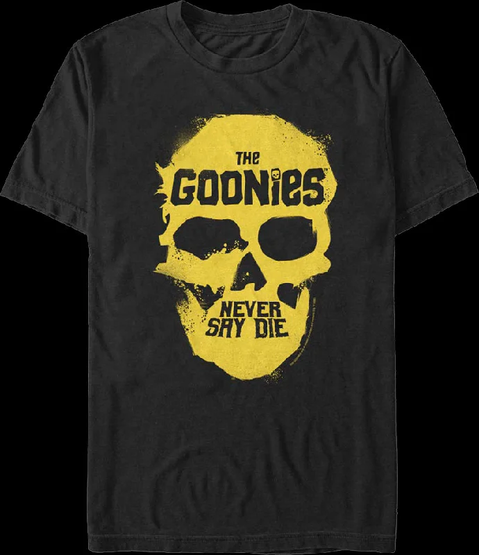 Never Say Die Skull Goonies T-Shirt