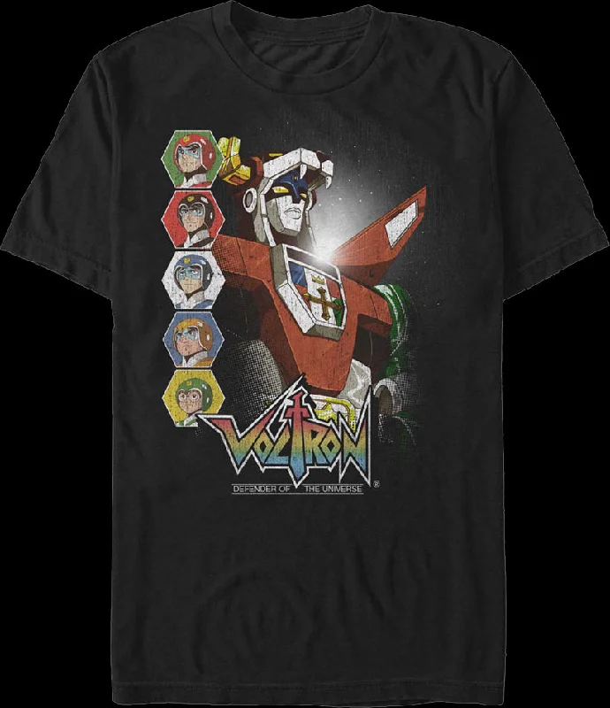 Retro Pilots And Robot Voltron T-Shirt