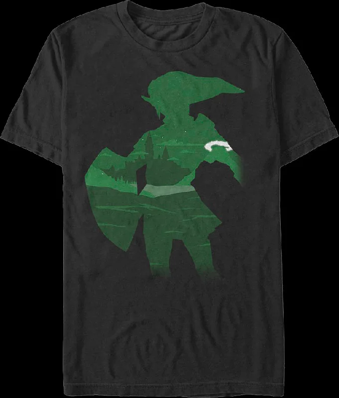 Link Silhouette Legend of Zelda Nintendo T-Shirt