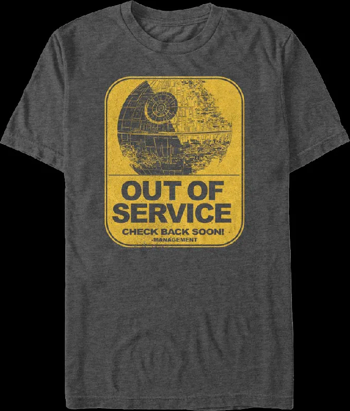 Death Star Out Of Service Star Wars T-Shirt