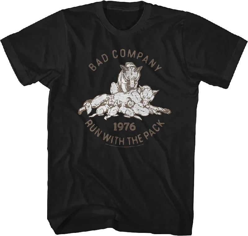 Run With The Pack 1976 Bad Company T-Shirt