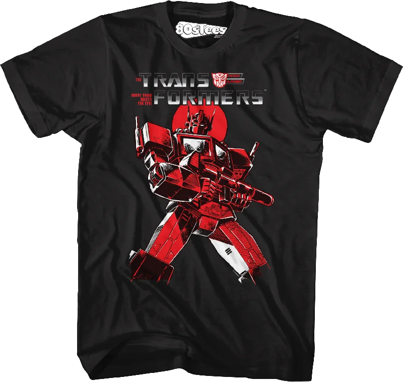 Optimus Prime Heroic Pose Transformers T-Shirt