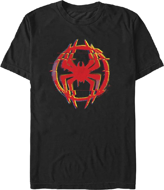 Glitching Logo Spider-Man T-Shirt