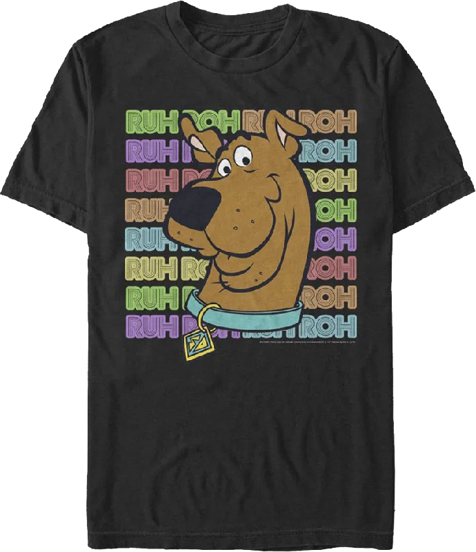 Repeating Ruh Roh Scooby-Doo T-Shirt