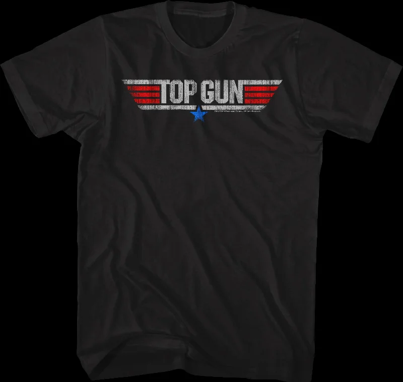 Distressed Logo Top Gun T-Shirt