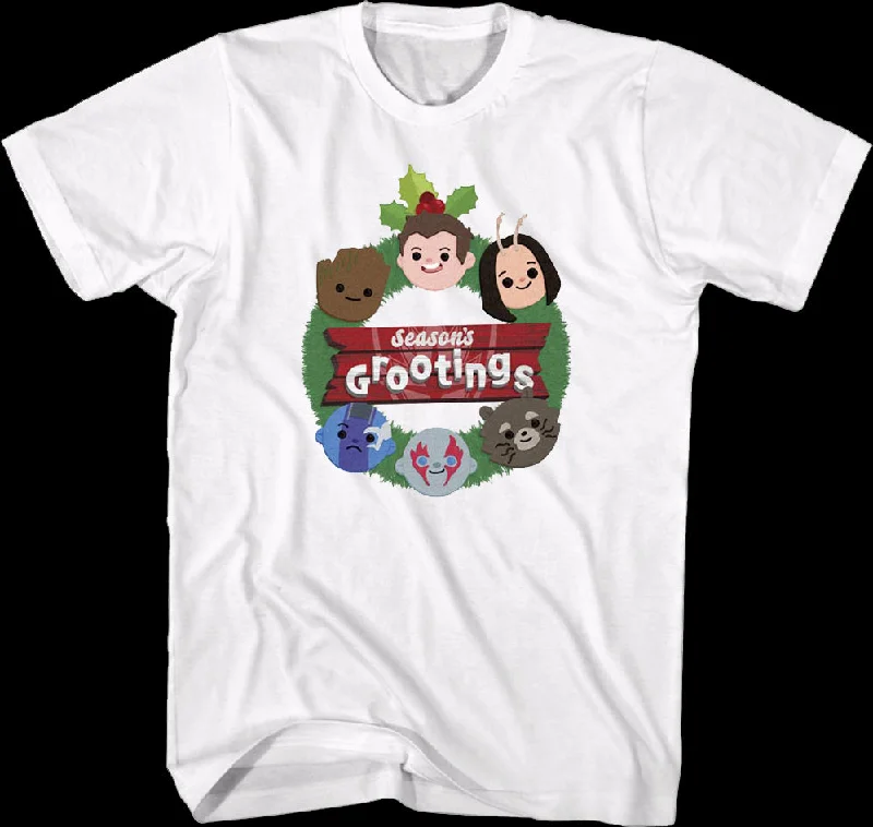 Season's Grootings Guardians Of The Galaxy Marvel Comics T-Shirt