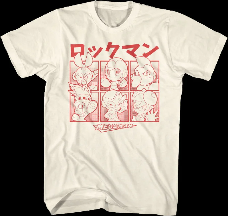 Japanese Blocks Mega Man T-Shirt