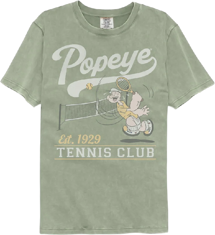 Tennis Club Popeye Comfort Colors Brand T-Shirt