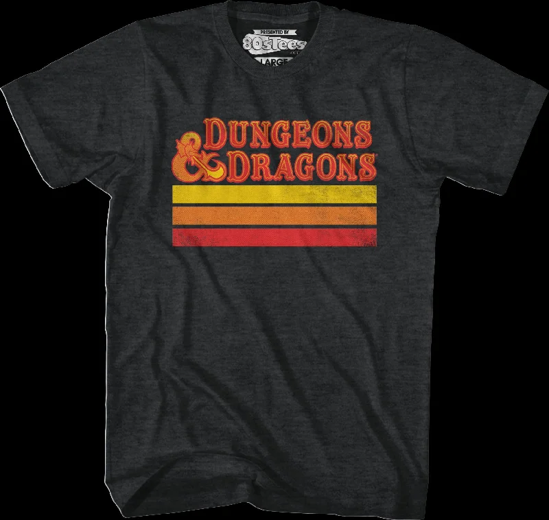 Retro Stripes Dungeons & Dragons T-Shirt