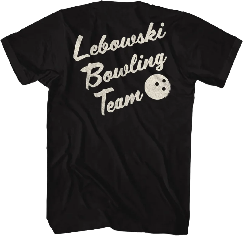 Front & Back Lebowski Bowling Team Big Lebowski T-Shirt