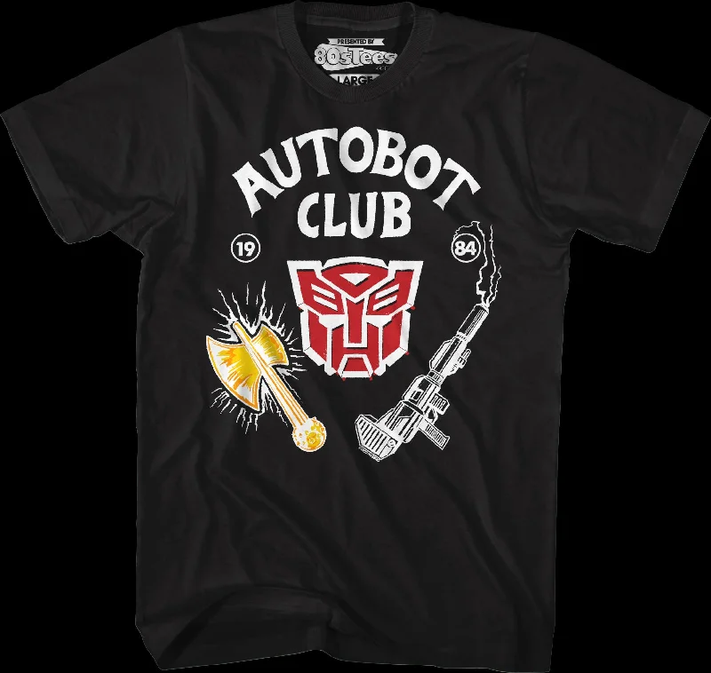 Black Autobot Club Transformers T-Shirt