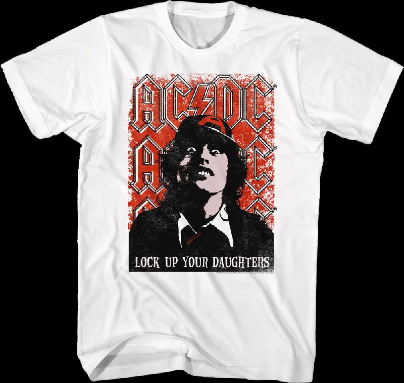 Retro Lock Up Your Daughters ACDC Shirt