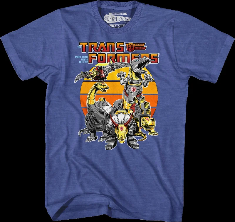 Retro Dinobots Transformers T-Shirt