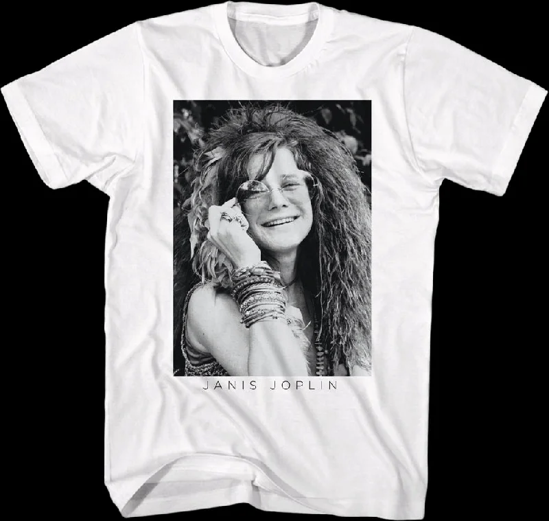 Black And White Photo Janis Joplin T-Shirt