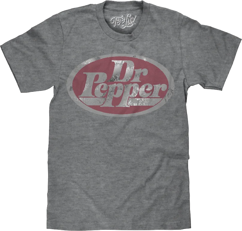 Distressed Classic Logo Dr. Pepper T-Shirt