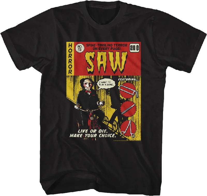 Comic Book Cover Saw T-Shirt