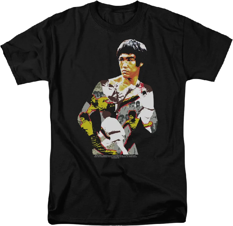 Body Collage Bruce Lee T-Shirt