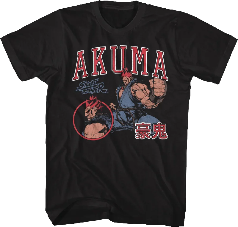 Akuma Varsity Collage Street Fighter T-Shirt