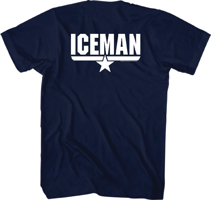 Top Gun Iceman Name T-Shirt