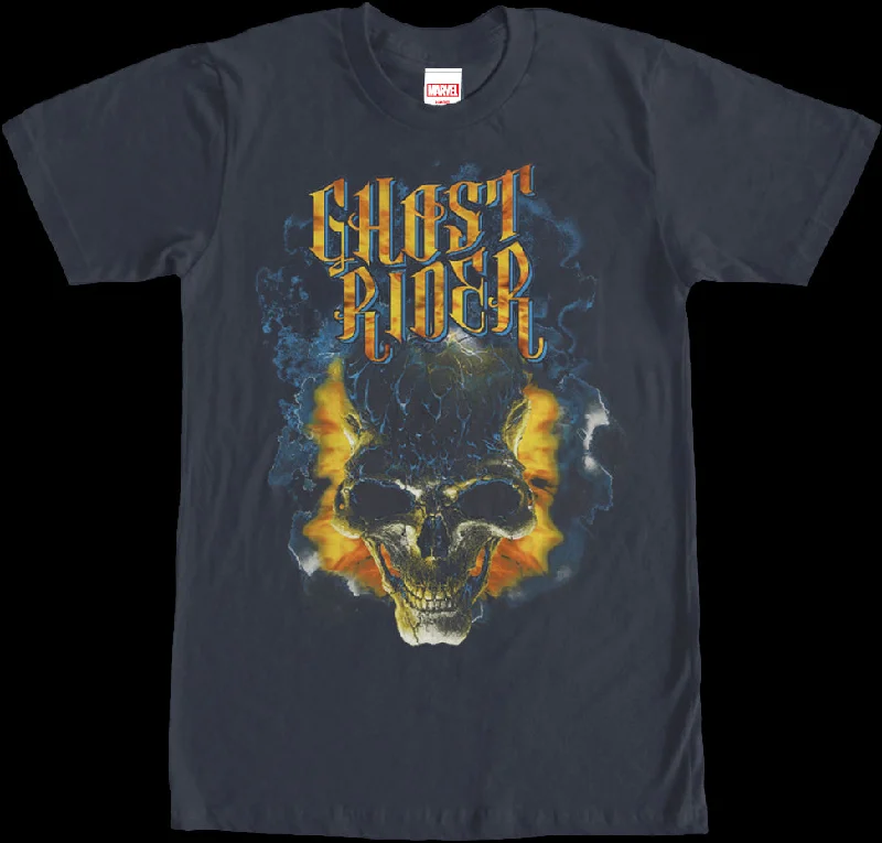 Flaming Skull Ghost Rider T-Shirt