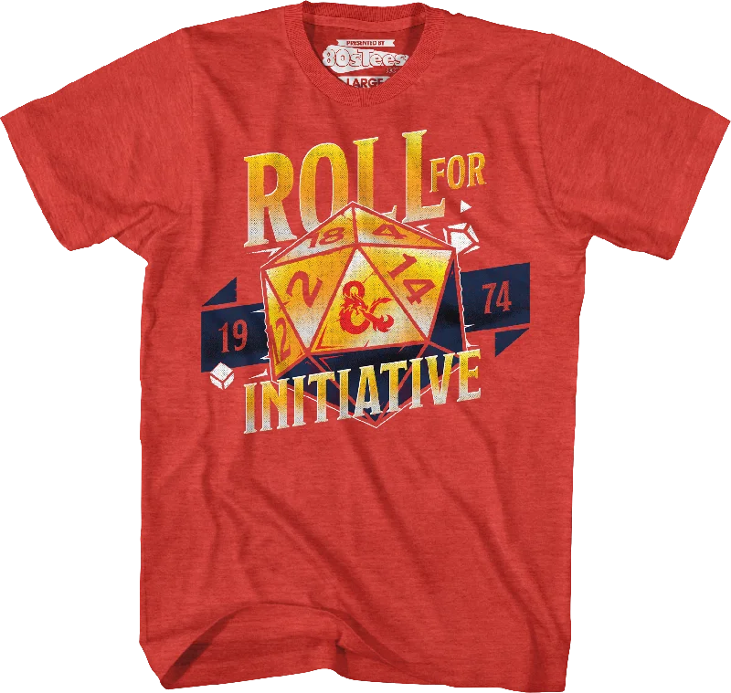 Roll For Initiative 1974 Dungeons & Dragons T-Shirt