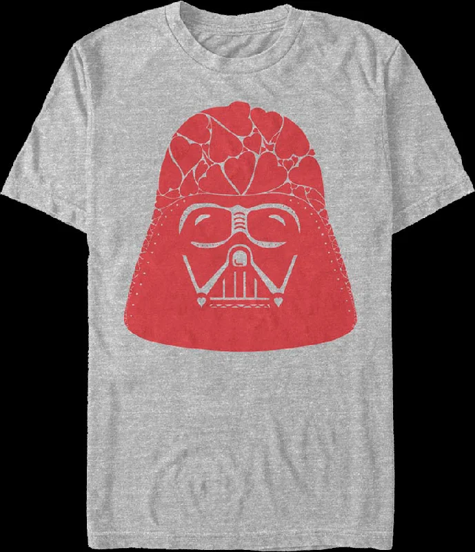 Darth Vader Heart Helmet Star Wars T-Shirt