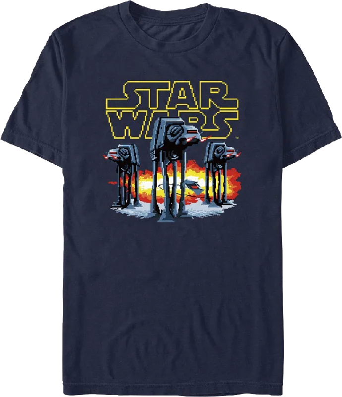 Pixelated AT-AT Walkers Star Wars T-Shirt