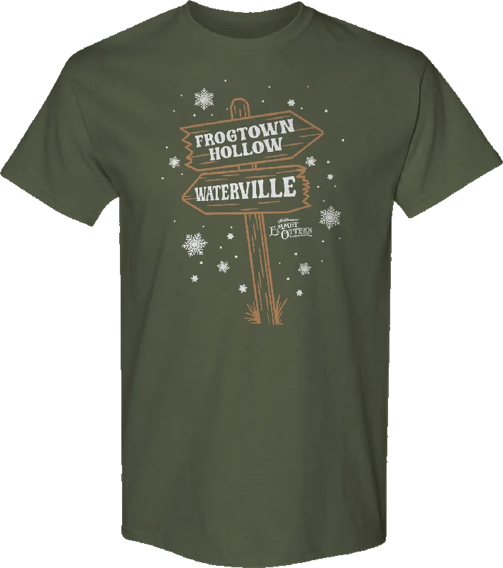 Frogtown Hollow & Waterville Signs Emmet Otter T-Shirt