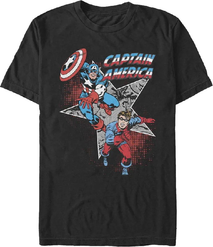 Captain America And Bucky Marvel Comics T-Shirt