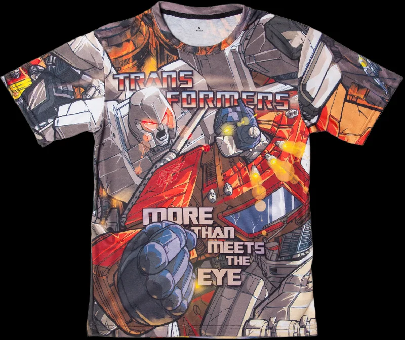 Optimus Prime vs Megatron Sublimation Shirt