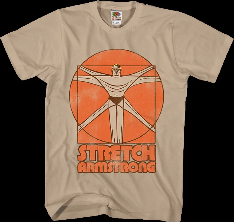 Vitruvian Man Stretch Armstrong T-Shirt