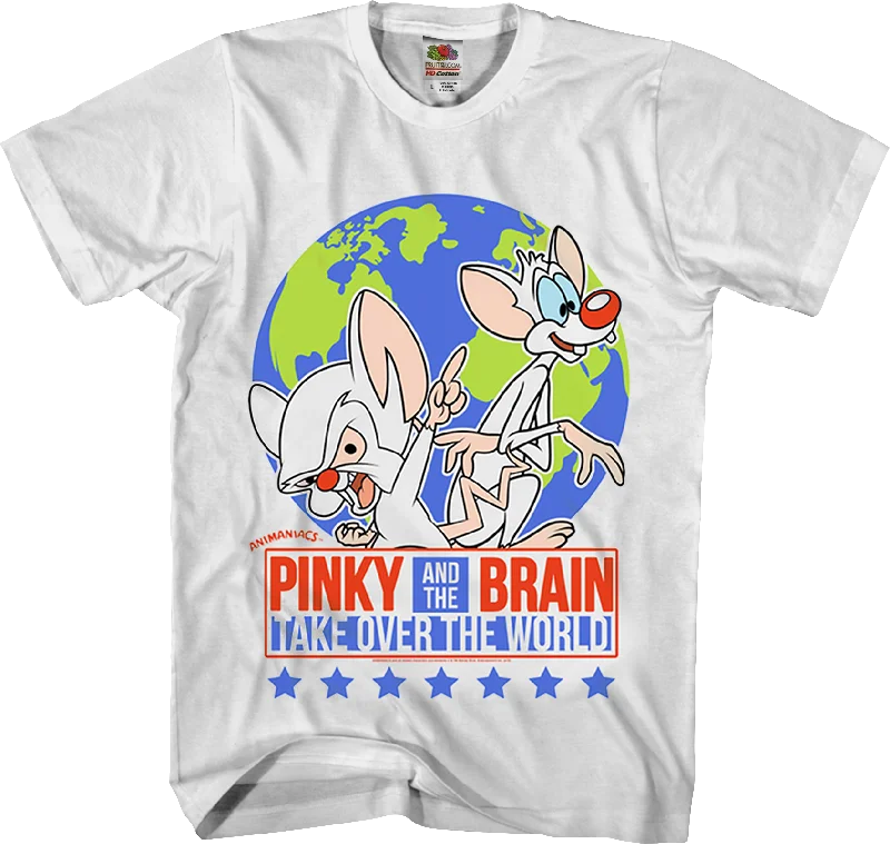 Pinky And The Brain Take Over The World Animaniacs T-Shirt