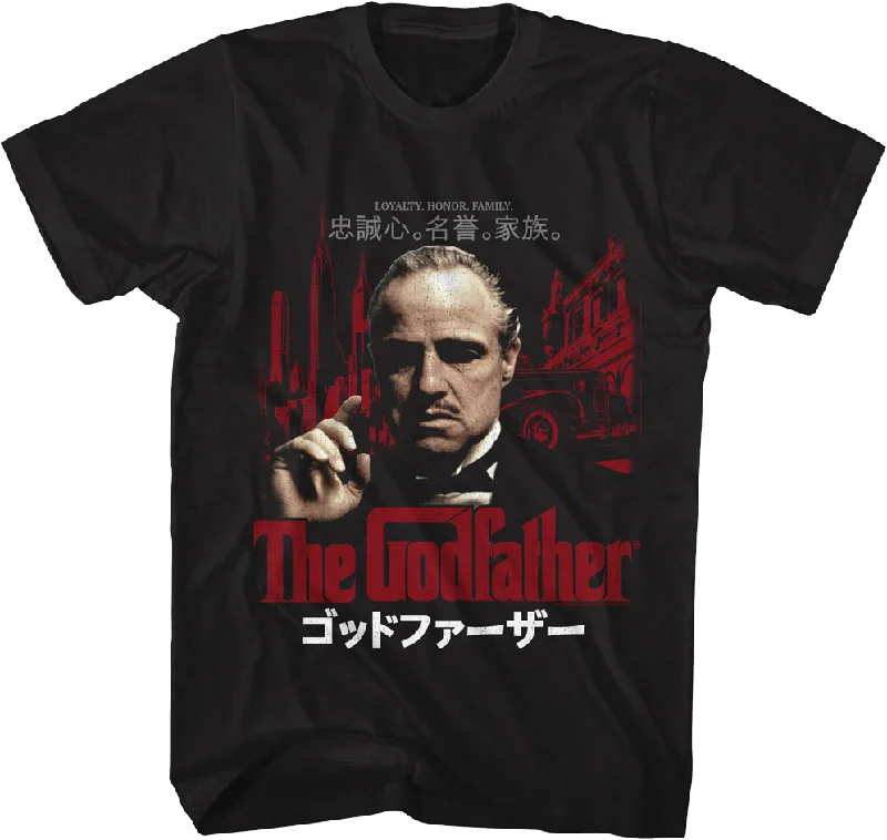 Japanese Loyalty Honor Family Poster Godfather T-Shirt