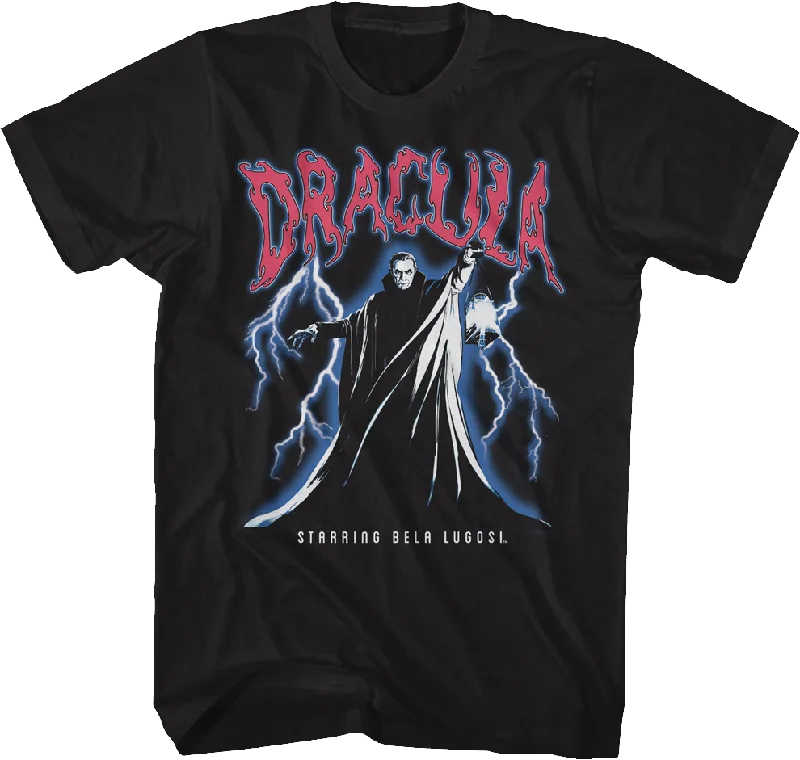 Dracula Lightning Storm Bela Lugosi T-Shirt