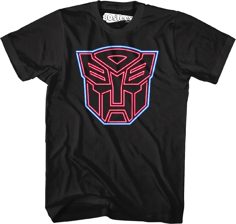 Neon Autobots Logo Transformers T-Shirt