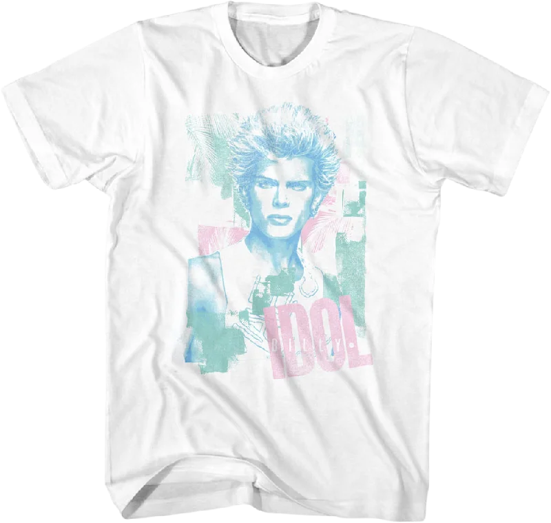 Pastel Portrait Billy Idol T-Shirt